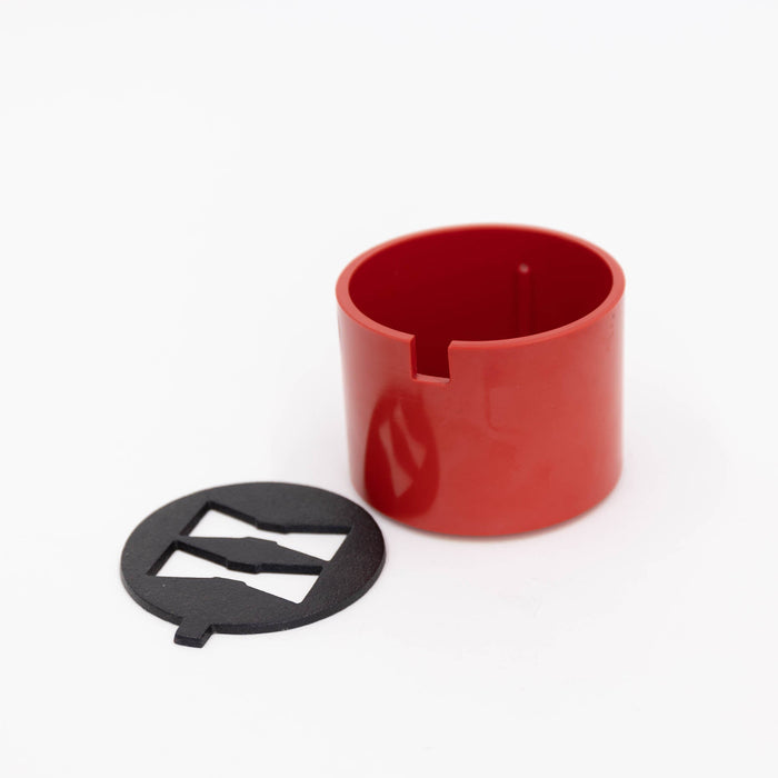 111 60's, Plastic Ashtray with cast iron lid - Red | Tortoise General Store
