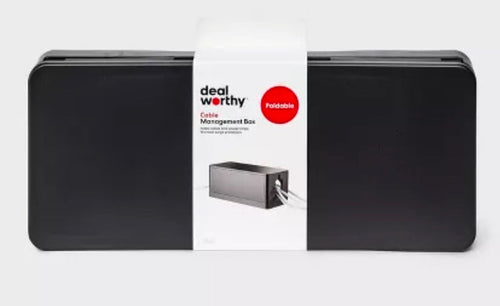13.5" x 5.5" x 5.5" Cable Management Box - dealworthy™ Black