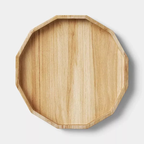 15" Bleached Wood Tray - Threshold™