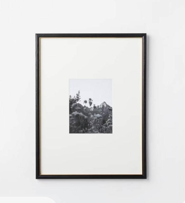 8x10" gallery wall frame black/brass - SOME MAY HAVE MINOR COSMETIC FLAWS - PICK UP ONLY