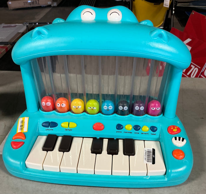 B.Toys toy piano - AS IS - SOME COSMETIC FLAWS - MISSING BATTERY COVER