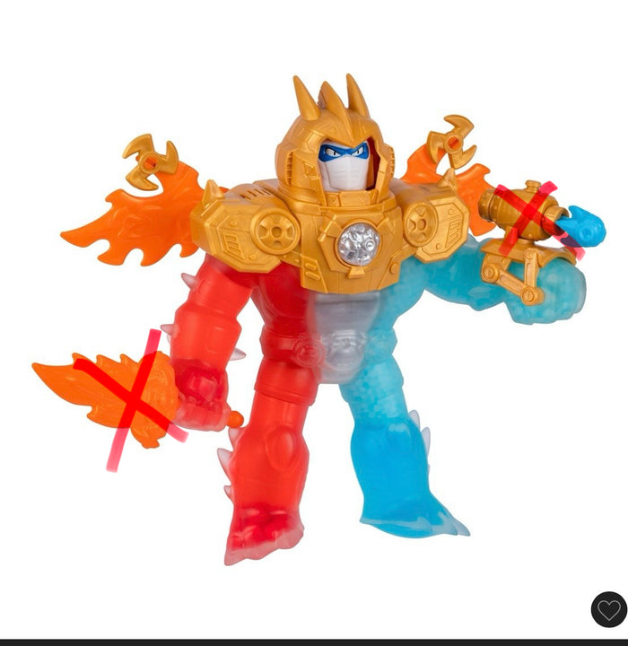 Goo Jit Zu meteor madness goo-tron supreme figure - AS IS - OPEN/DAMAGED BOX - MISSING PCS