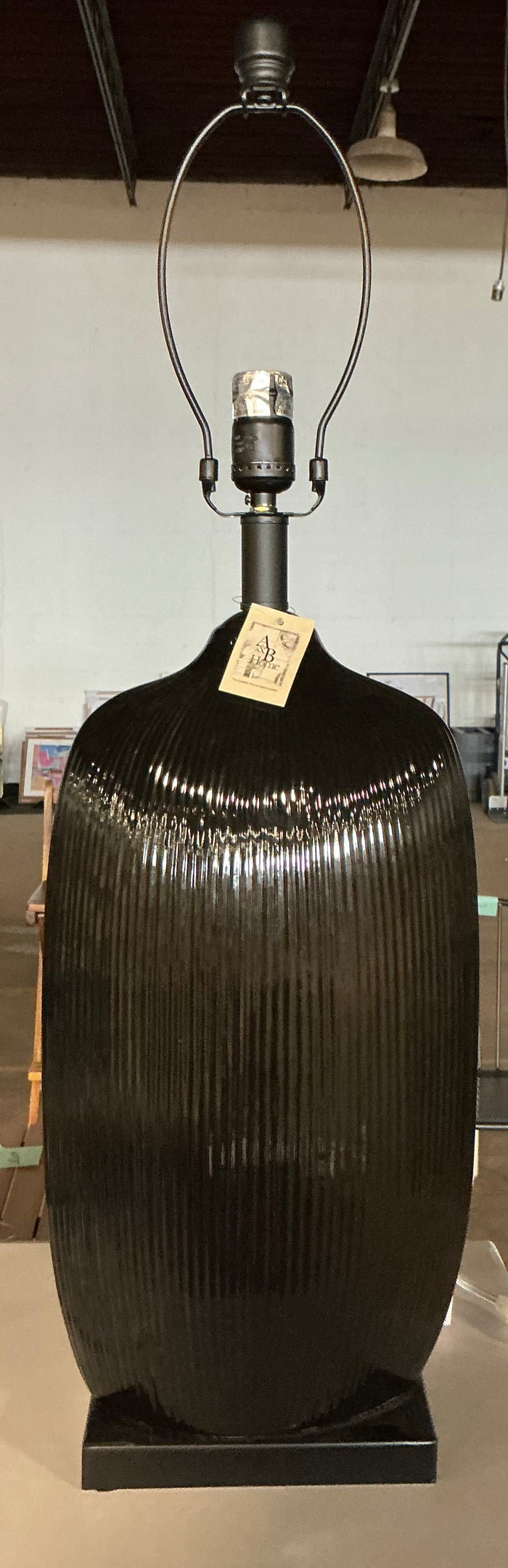 A&B Home Bottle Table Lamp in Black - No Shade - Out of Box - FOR PICKUP ONLY
