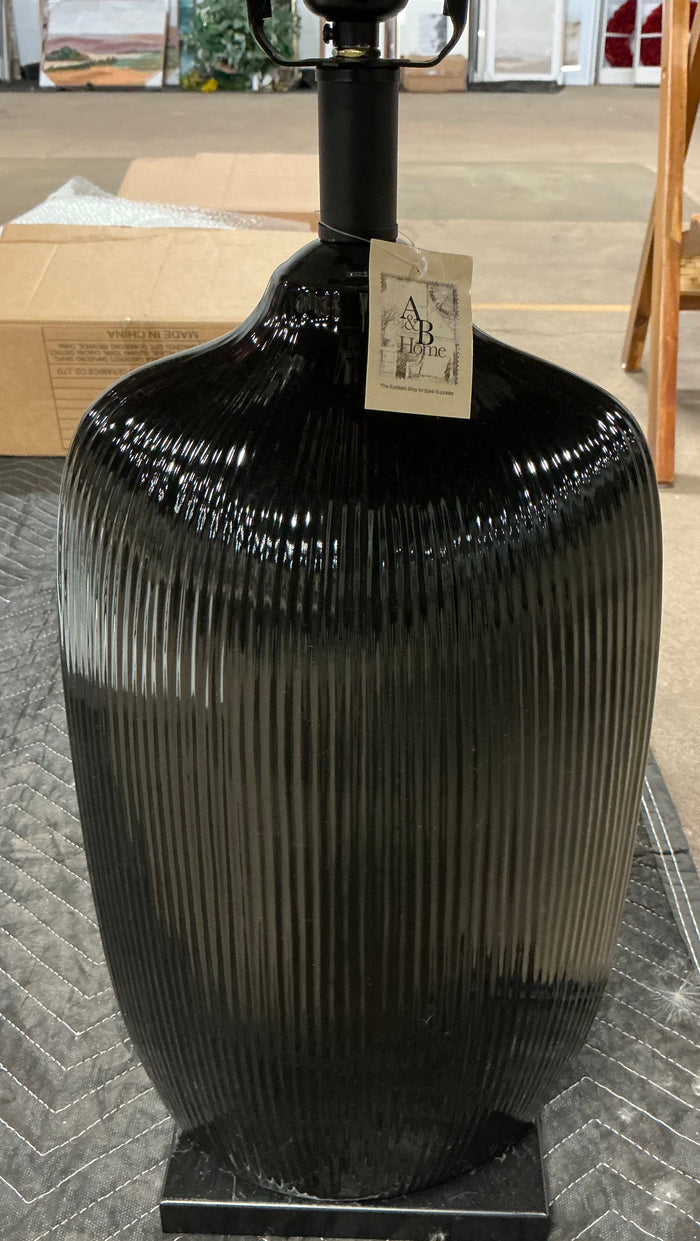 A&B Home Bottle Table Lamp in Black - No Shade - Out of Box - FOR PICKUP ONLY