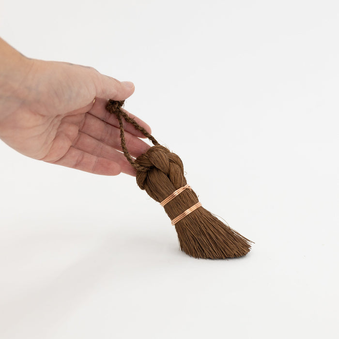 Angled Palm Fiber Dust Brush | Tortoise General Store
