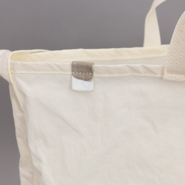 ANUNFOLD Side Pocket Tote Bag - White | Tortoise General Store