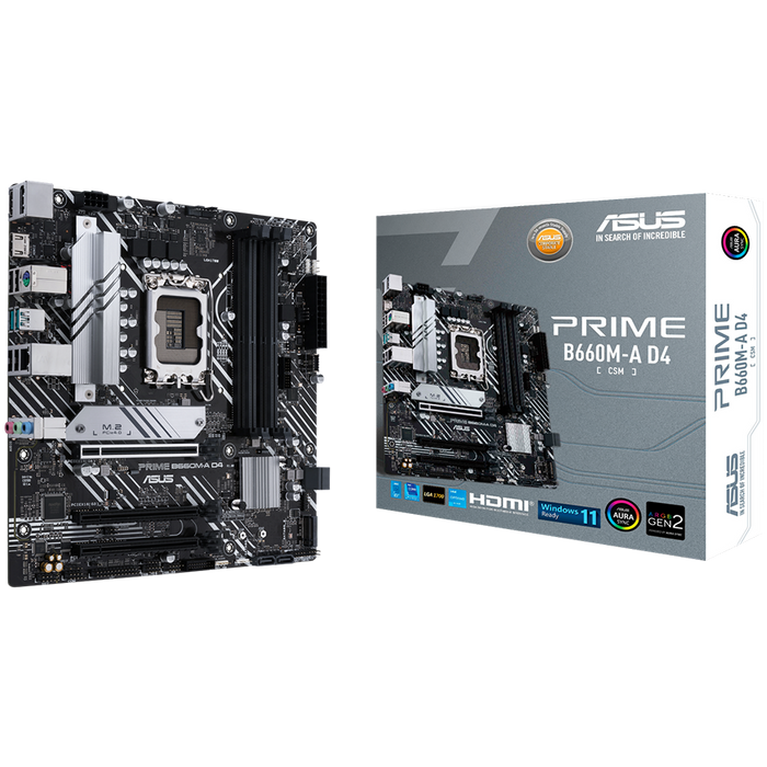 ASUS PRIME B660M-A D4-CSM LGA1700 mATX MB