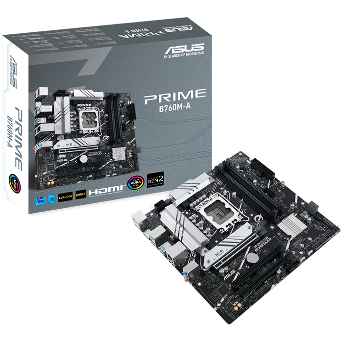 ASUS PRIME B760M-A-CSM mATX Motherboard - M1EAYC