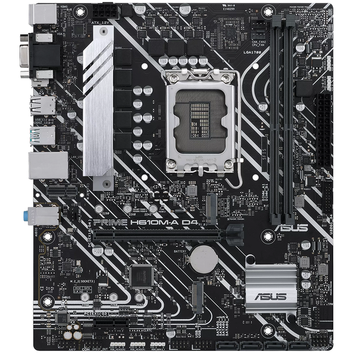 ASUS PRIME H610M-A D4-CSM LGA1700 mATX MB – alternate product view 2