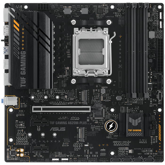 ASUS TUF GAMING A620M-PLUS AM5 mATX gaming MB – alternate product view 2