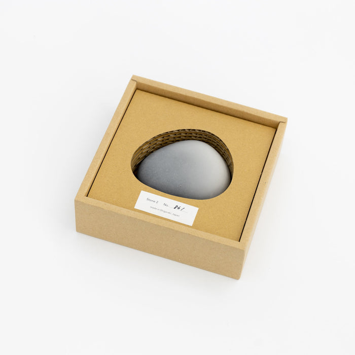 Elemense Pottery Stone Diffuser in White & Gray | Tortoise General Store