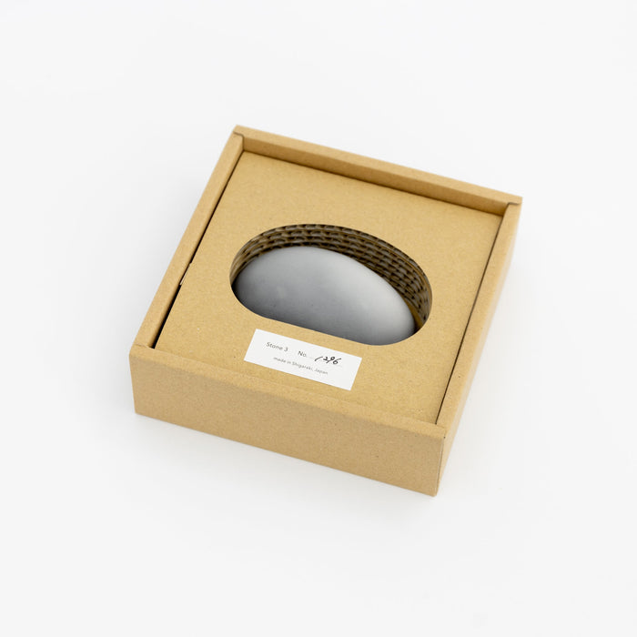 Elemense Pottery Stone Diffuser in White & Gray | Tortoise General Store