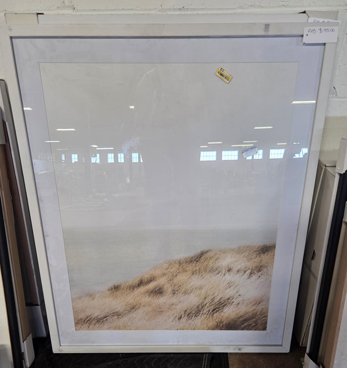 Framed underglass wall art - AS IS - BOTH HAVE SOME COSMETIC FLAWS (see pictures) - PICK UP ONLY