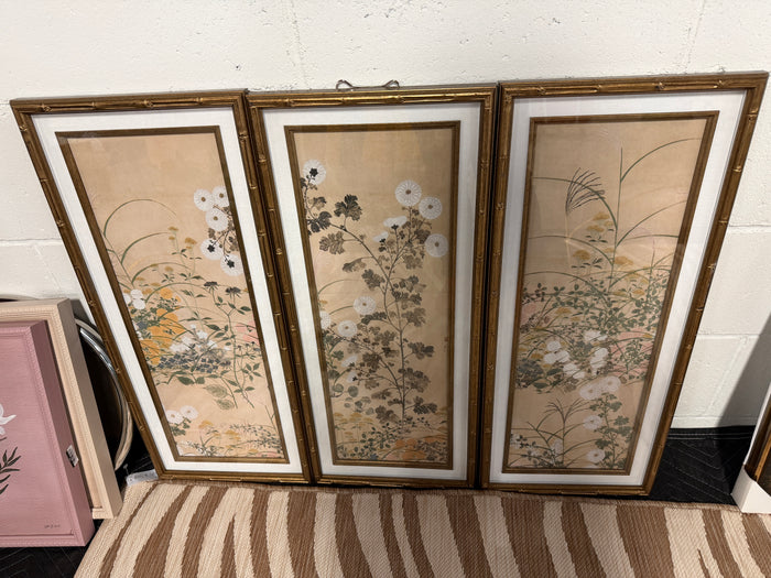 Set of 3 Bamboo Wall Art