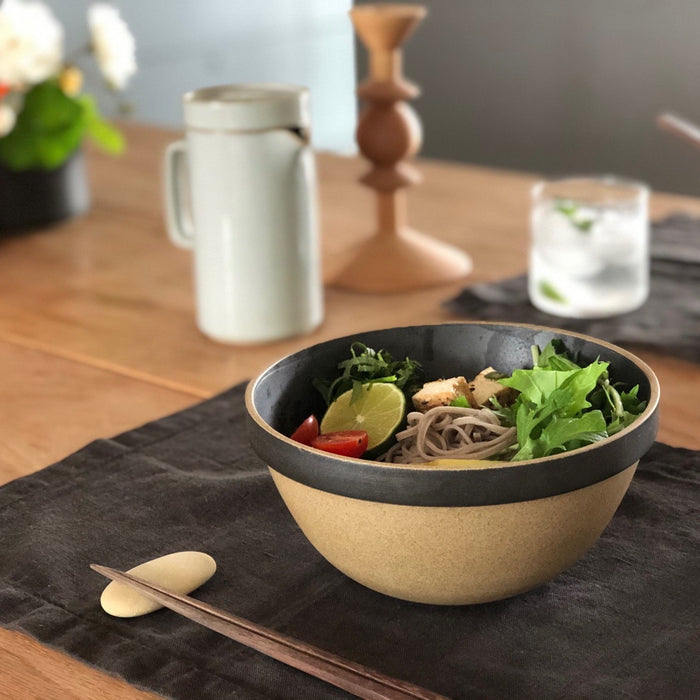 HPB047 Black Deep Round Bowl - tortoise general store