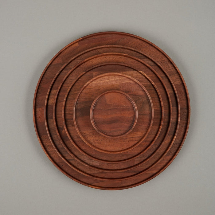HPWN024 - Tray / Lid Walnut ø 7.3/8" - tortoise general store