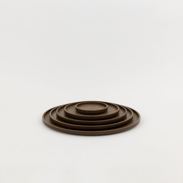 HRN122 - Tray / Lid Dark Brown ø 3.3/8" | Tortoise General Store