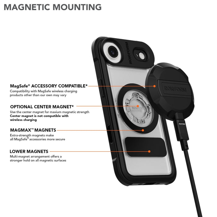 iPhone 17 Air Crystal Case with Magnetic Mounting
