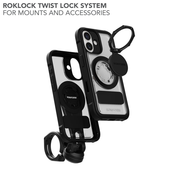 iPhone 17 Crystal Case with Roklock™ twist lock system for mounts and accessories