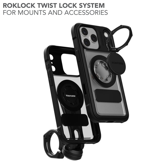 iPhone 17 Pro Max Crystal Case with Roklock™ Twist lock system for Mounts and Accessories