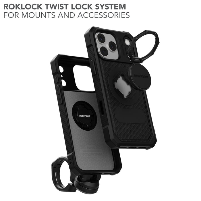 iPhone 17 Pro Max Rugged Case with Roklock™ twist lock system for Mounts and Accessories