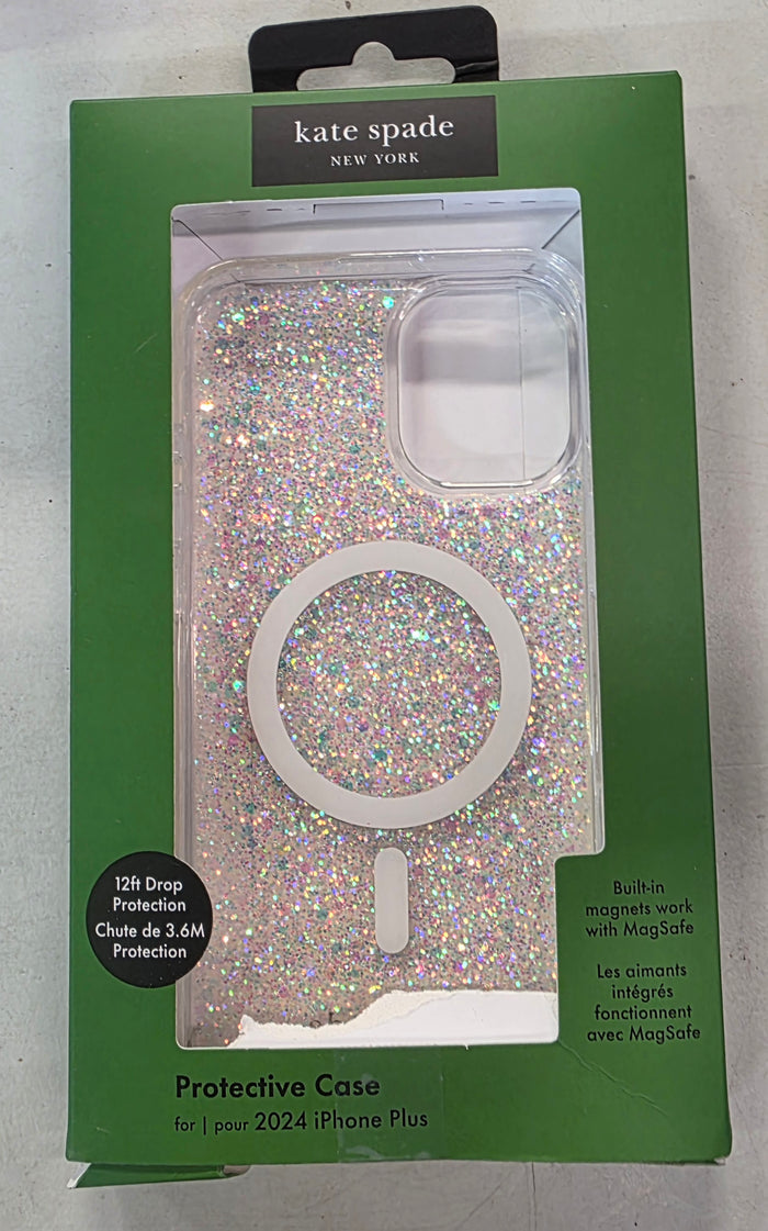 Kate Spade New York iPhone 16 Plus Protective Case with MagSafe - Chunky Glitter
