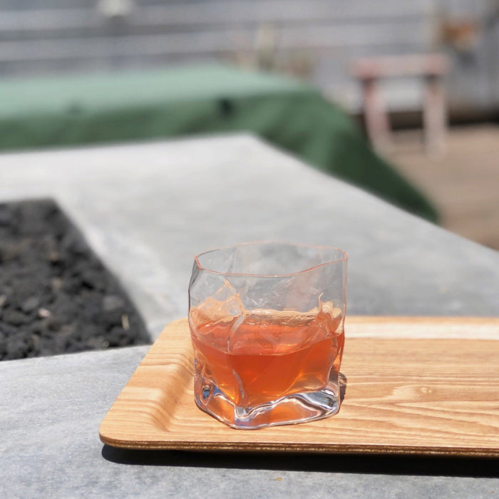 Clear Kimura Crumple Glass - tortoise general store