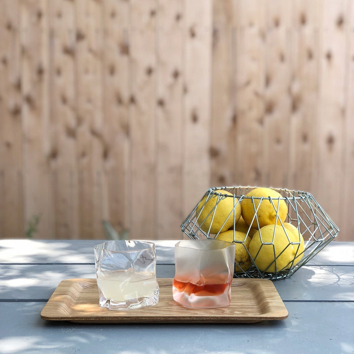 Clear Kimura Crumple Glass - tortoise general store