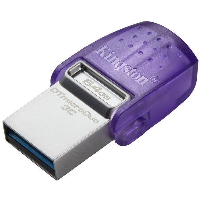 Kingston 64GB DataTraveler microDuo 3C 200MB/s dual USB-A + USB-C – alternate product view 2