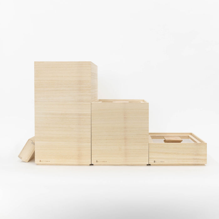 Kiri Wood Rice Containers | Tortoise General Store