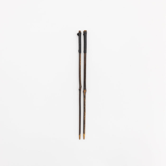 Kosuga Black Bamboo Serving Chopsticks | Tortoise General Store