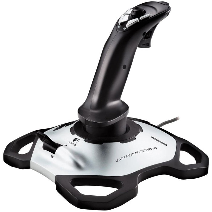 Logitech Extreme 3D Pro Joystick - Silver Black - USB – alternate product view 2