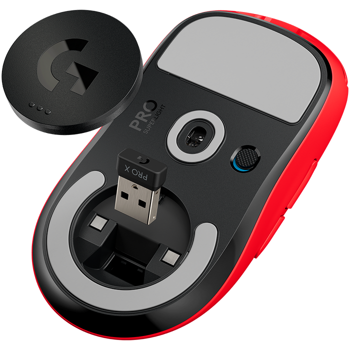 Logitech G Pro X Superlight Wireless Gaming Mouse - Red – alternate product view 5