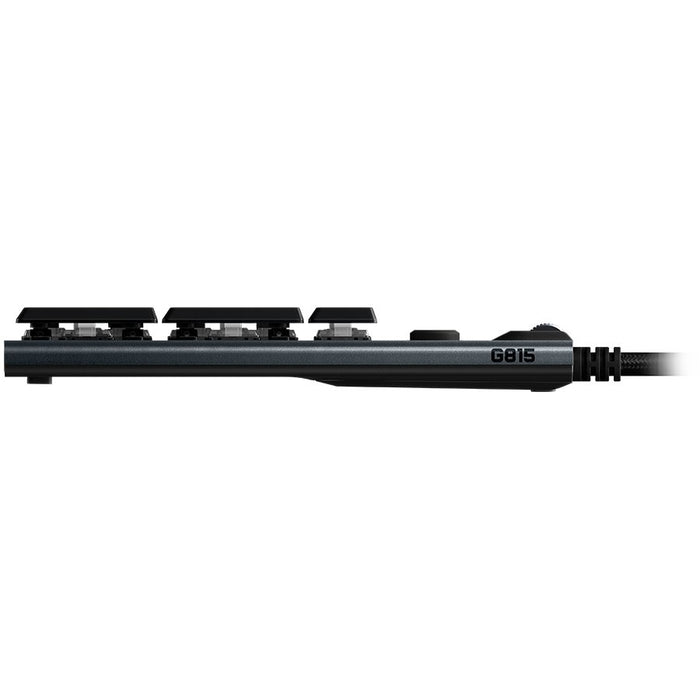 Logitech G815 Corded Lightsync Mechanical Gaming Keyboard - Carbon - Linear – alternate product view 2