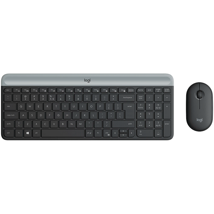 Logitech MK470 Slim Wireless Combo - Graphite - product photo
