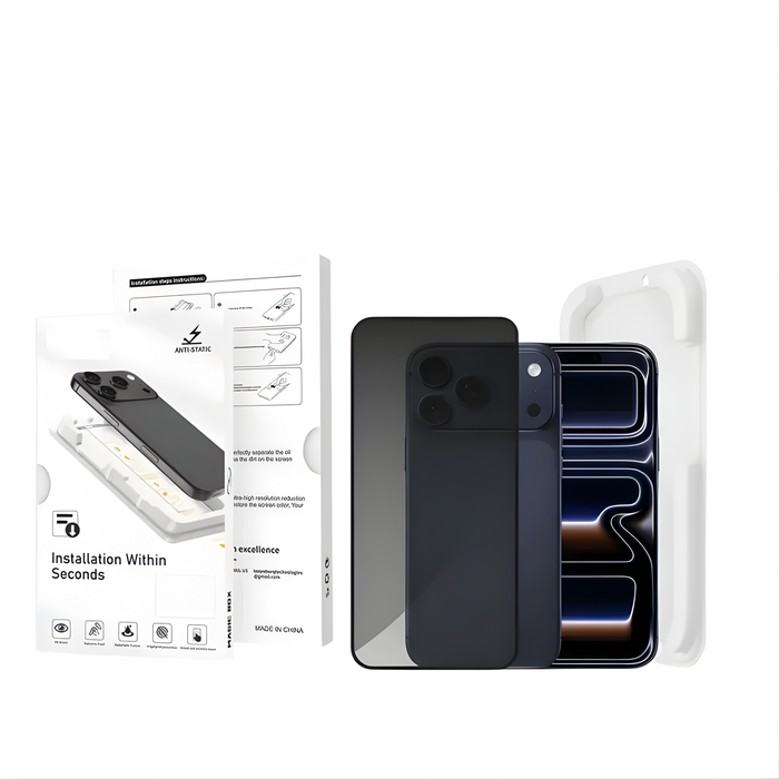 Magic Box Privacy Tempered Glass with Alignment Tray & Nanbo High Aluminium Technology for Google Pixel 9 Pro