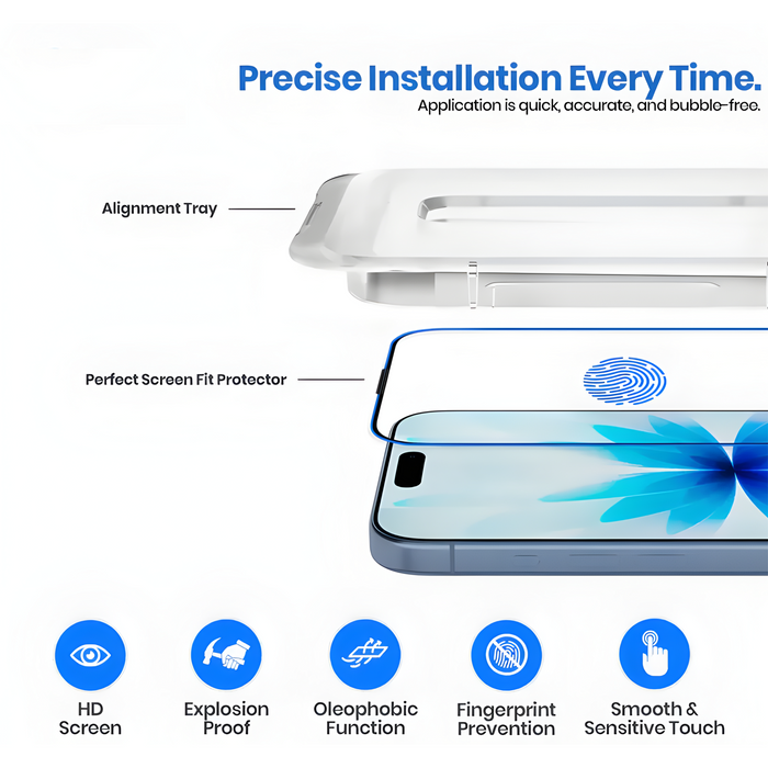 Magic Box Privacy Tempered Glass with Alignment Tray & Nanbo High Aluminium Technology for Samsung Galaxy S25 Plus