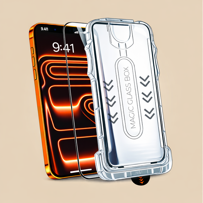 Magic Glass Box With Auto-Align Installation for iPhone 15