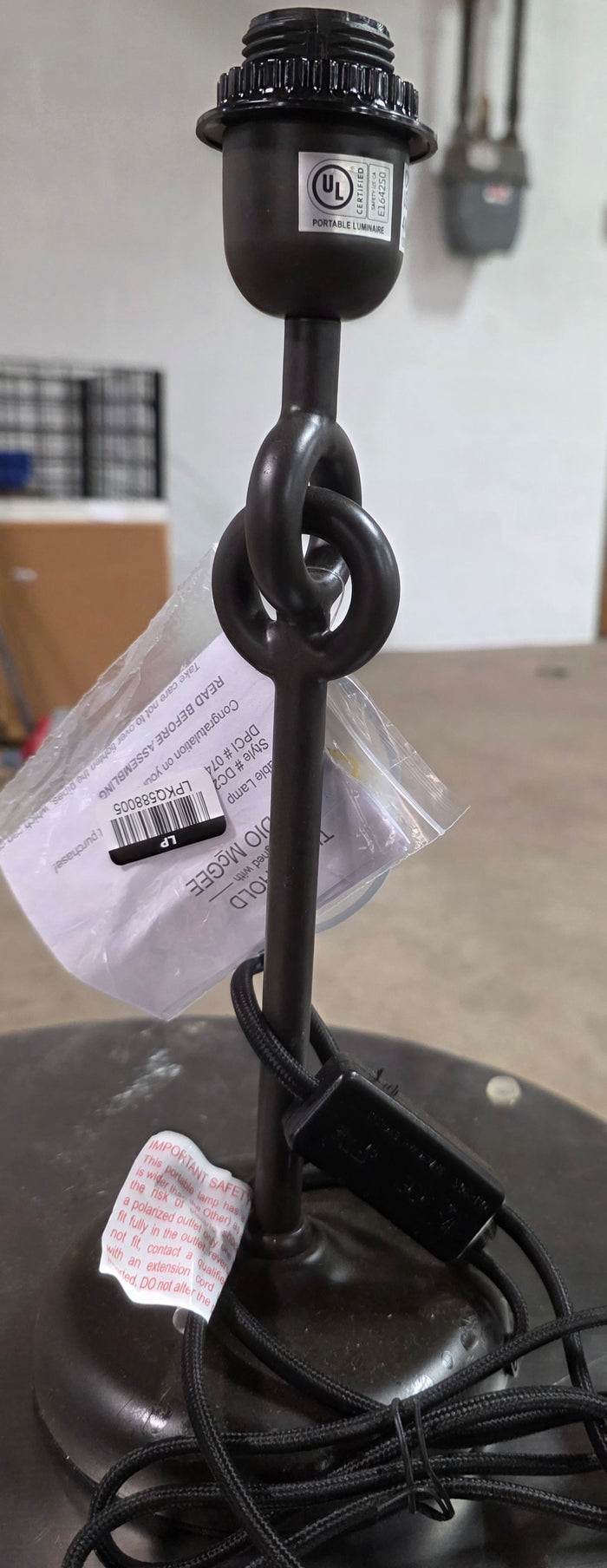 Metal Ring Table Lamp BASE Black - Threshold™ designed with Studio McGee(clearance)