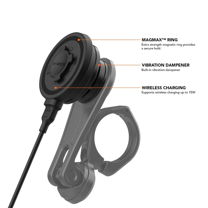 Motorcycle Mount Charging Head Features