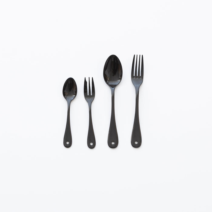 Noda Horo Black Enamelware Utensils - tortoise general store