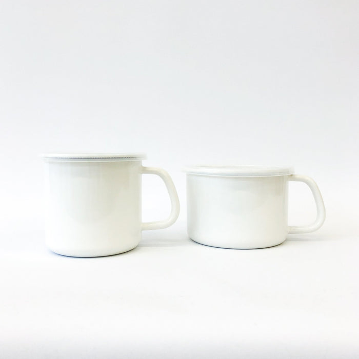 Noda Horo Enamel Stocker with handle - tortoise general store