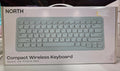 North Compact Square Key Wireless Keyboard - Sky Blue