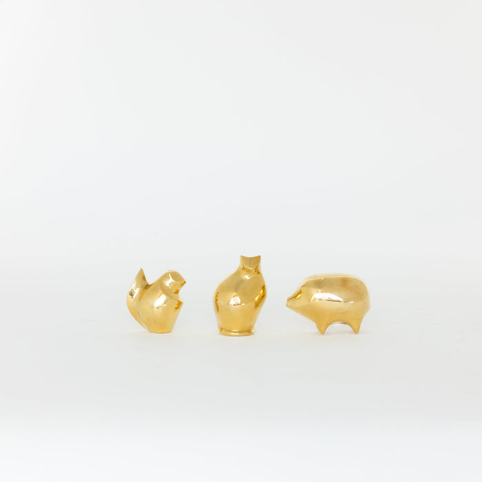 Nousaku Brass Animal Paperweights | Tortoise General Store