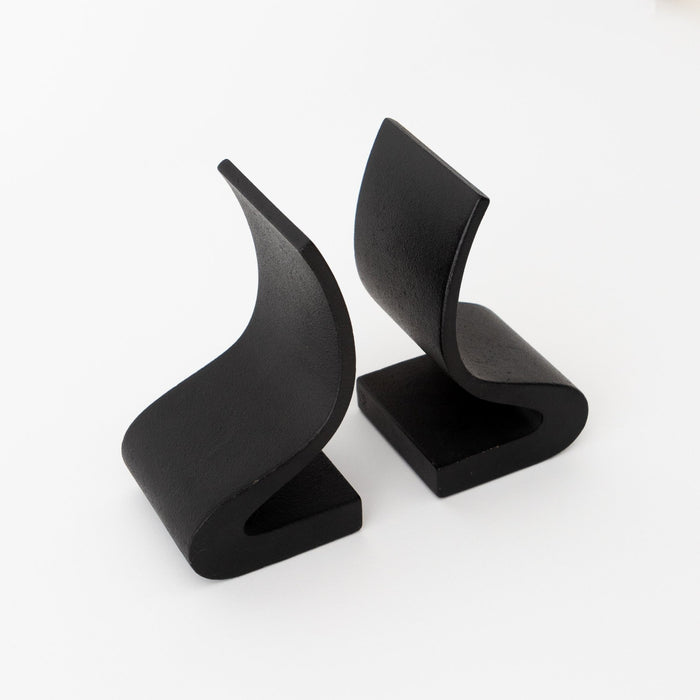 Ogasawara Wave Cast Iron Bookends - tortoise general store