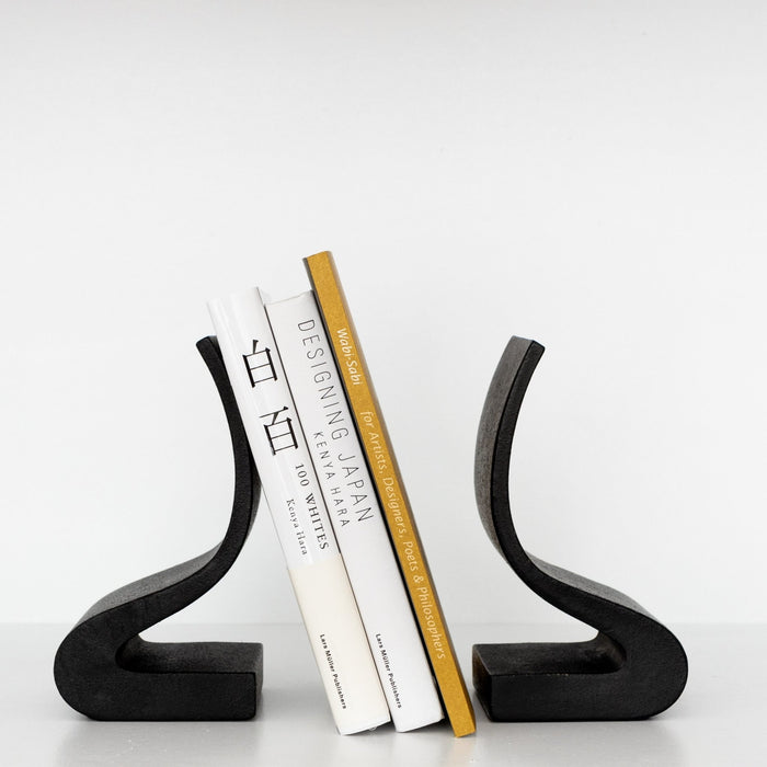 Ogasawara Wave Cast Iron Bookends - tortoise general store