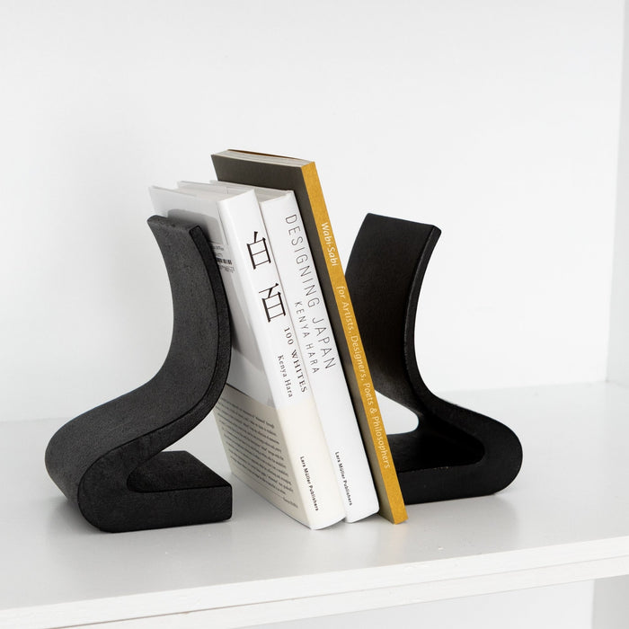 Ogasawara Wave Cast Iron Bookends - tortoise general store