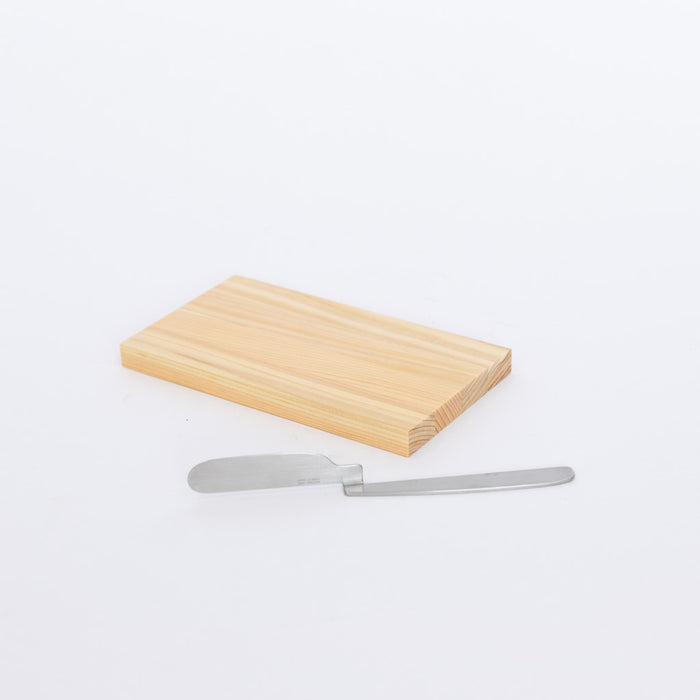 Oku Hinoki Board with Knife