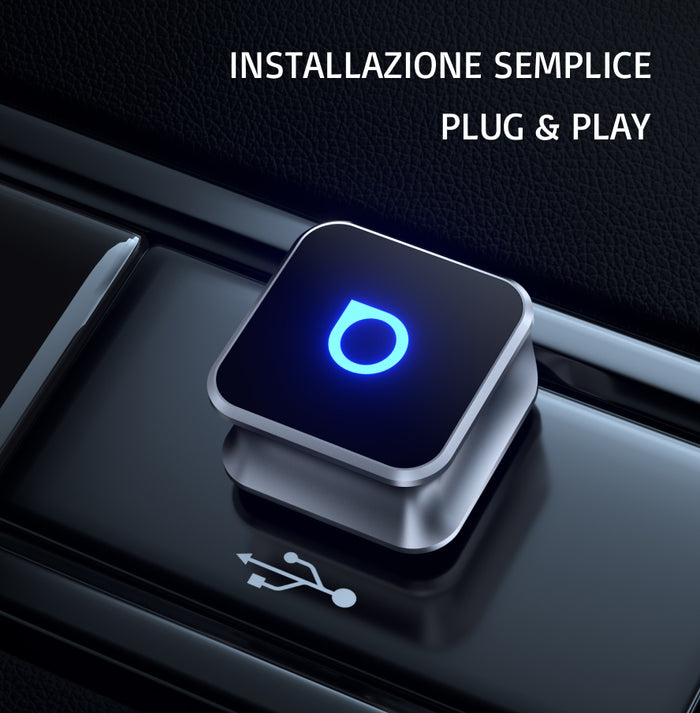OTTOCAST® Mini Cube 3.0 Adattatore Wireless CarPlay e Android Auto