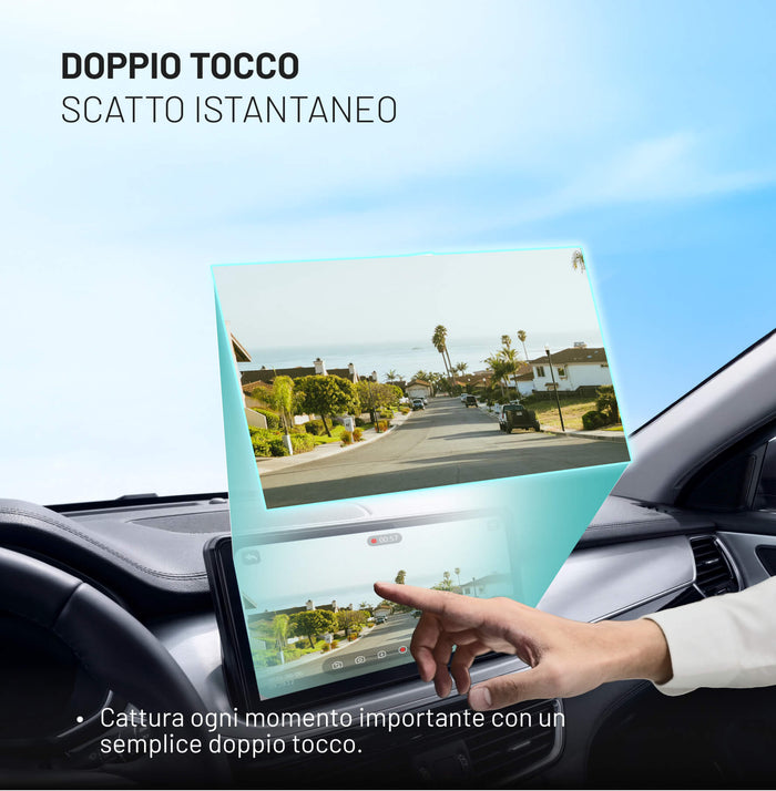 Ottocast® OttoSafe Cam 2 in 1 Dash Cam per Auto con CarPlay Wireless